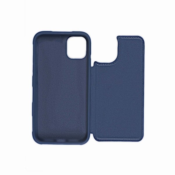 iPhone 11 Pro Cover Udfoldelig Kortholder Blå