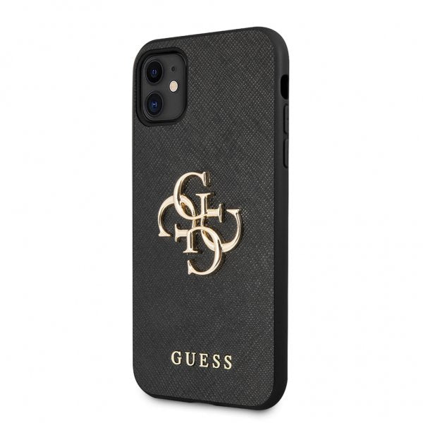 Guess iPhone 11 Cover 4G Logo Saffiano Sort