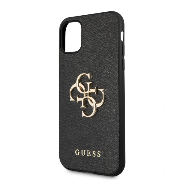 Guess iPhone 11 Cover 4G Logo Saffiano Sort