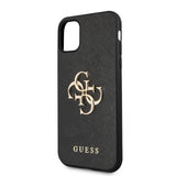 Guess iPhone 11 Cover 4G Logo Saffiano Sort