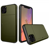 iPhone 11 Cover Card Slide Grøn