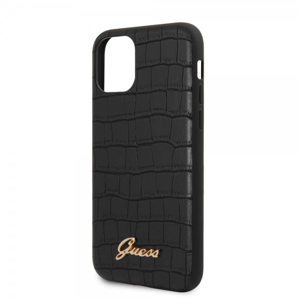 Guess iPhone 11 Cover Croco Sort
