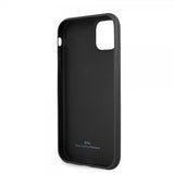 BMW iPhone 11 Cover Prægede Striber Sort