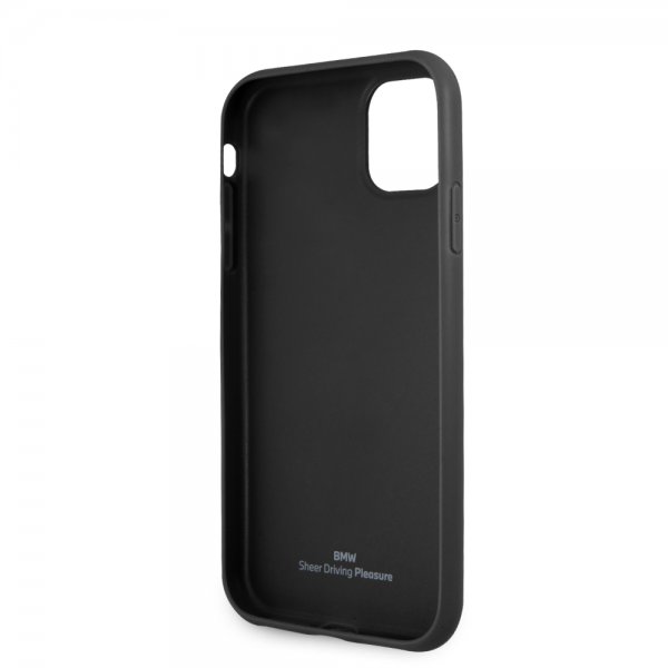 BMW iPhone 11 Cover Præget Logo Sort