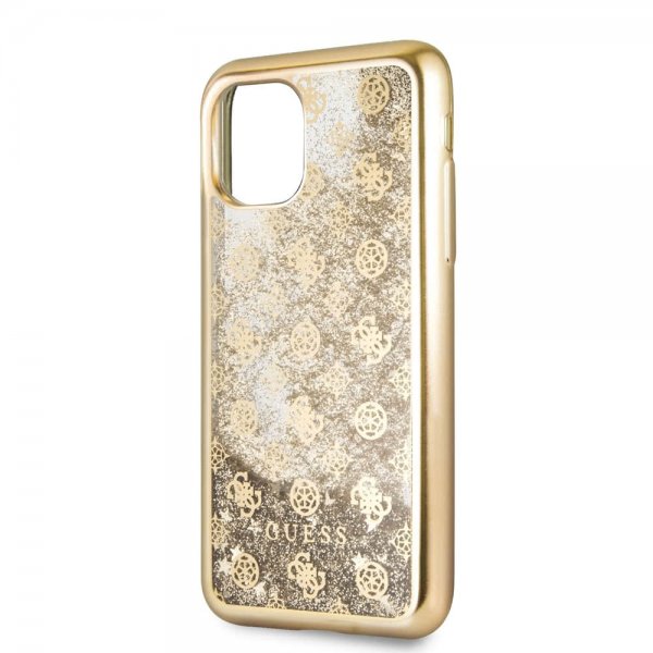Guess iPhone 11 Cover Glitter Guld