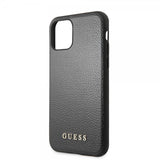 Guess iPhone 11 Cover Lædertekstur Sort