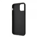 Guess iPhone 11 Cover Lædertekstur Sort