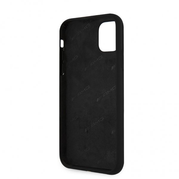 AMG iPhone 11 Cover Liquid Silicone Sort