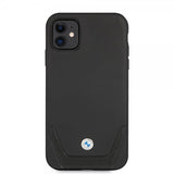 BMW iPhone 11 Cover Logo Perforeret Sort