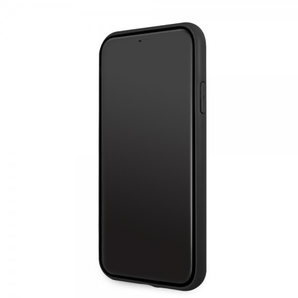 BMW iPhone 11 Cover Logo Perforeret Sort
