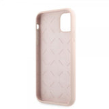 Guess iPhone 11 Cover Metal Triangle Rosa