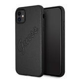 Guess iPhone 11 Cover Saffiano Vintage Script Sort