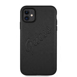 Guess iPhone 11 Cover Saffiano Vintage Script Sort