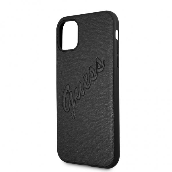 Guess iPhone 11 Cover Saffiano Vintage Script Sort