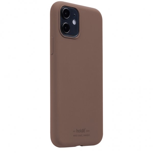 holdit iPhone 11 Cover Silikone Dark Brown