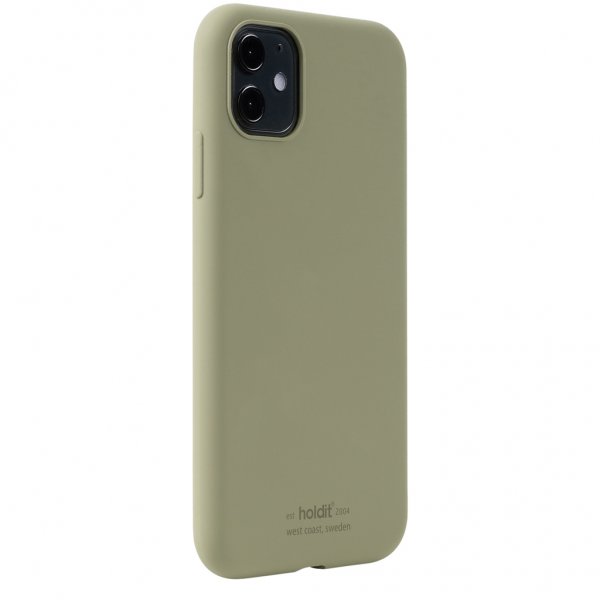 holdit iPhone 11 Cover Silikone Khaki Green