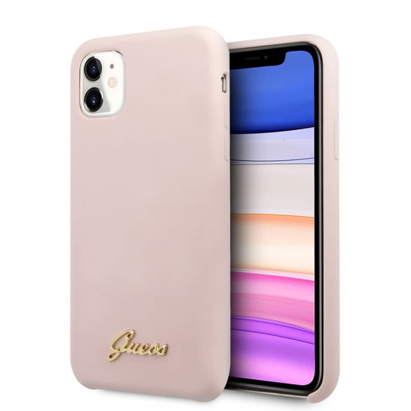 Guess iPhone 11 Cover Silikone Cover Vintage Pink