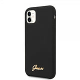 Guess iPhone 11 Cover Silikone Vintage Sort