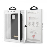 Guess iPhone 11 Cover Silikone Vintage Sort