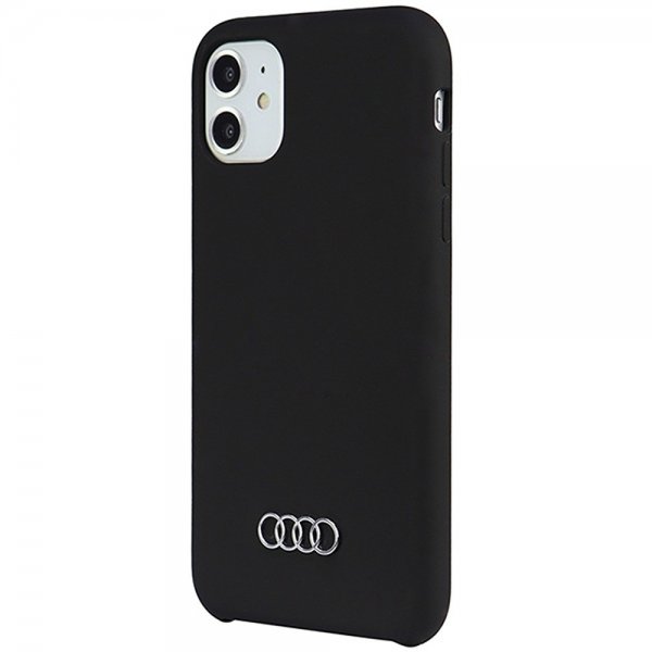 Audi iPhone 11 Cover Silikone Sort