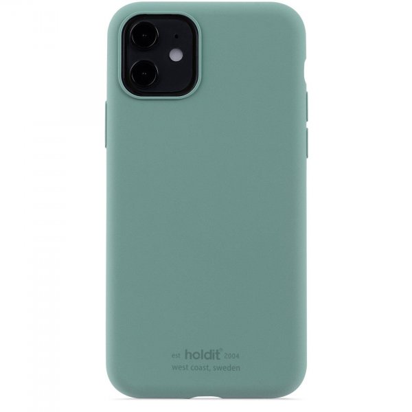 holdit iPhone 11 Cover Silikone Mosgrøn