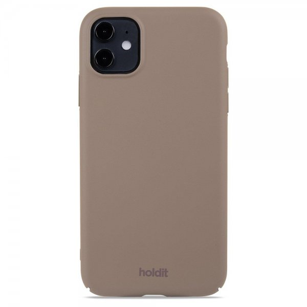 holdit iPhone 11 Cover Slim Case Mocha Brown