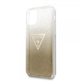 Guess iPhone 11 Cover Solid Glitter Guld