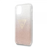 Guess iPhone 11 Cover Solid Glitter Cover Rosa