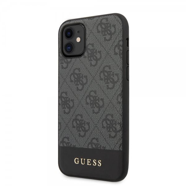 Guess iPhone 11 Cover Stripe Grå