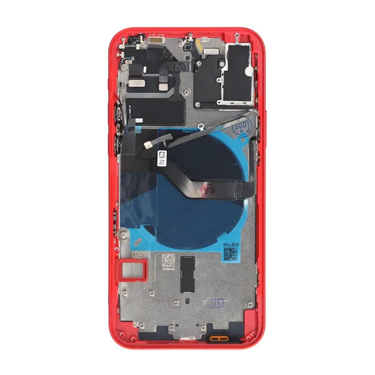 iPhone 12-bagside med komplet ramme OEM - Rød