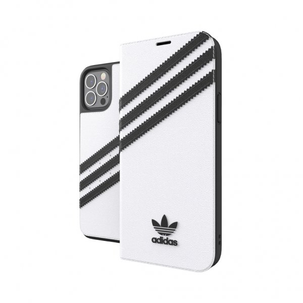 Adidas iPhone 12/iPhone 12 Pro Etui Booklet Case Hvid