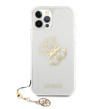 Guess iPhone 12/iPhone 12 Pro Cover 4G Logo Guld Klar