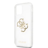 Guess iPhone 12/iPhone 12 Pro Cover 4G Logo Guld Klar