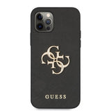 Guess iPhone 12/iPhone 12 Pro Cover 4G Logo Saffiano Sort