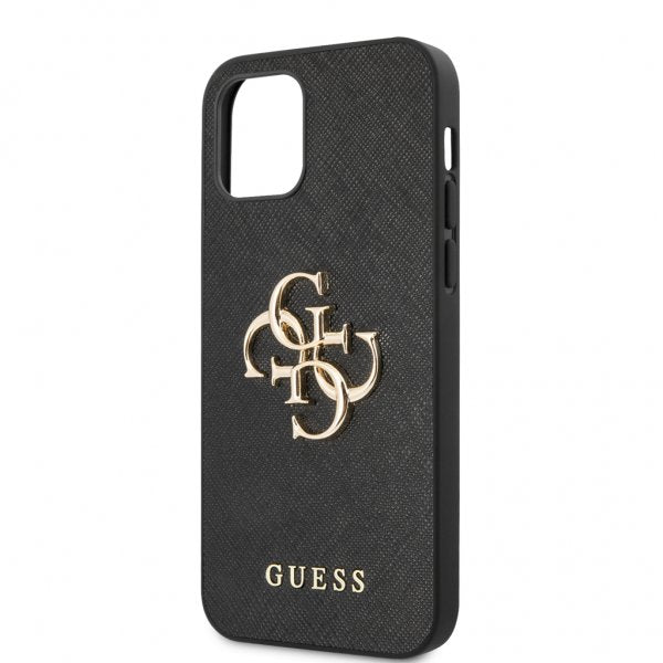 Guess iPhone 12/iPhone 12 Pro Cover 4G Logo Saffiano Sort