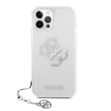 Guess iPhone 12/iPhone 12 Pro Cover 4G Logo Silver Klar