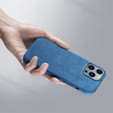 iPhone 12/iPhone 12 Pro Cover Alcantara MagSafe Grøn