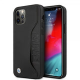 BMW iPhone 12/iPhone 12 Pro Etui Kortplads Sort