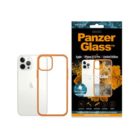 PanzerGlass iPhone 12/iPhone 12 Pro Cover ClearCase Color PG Orange