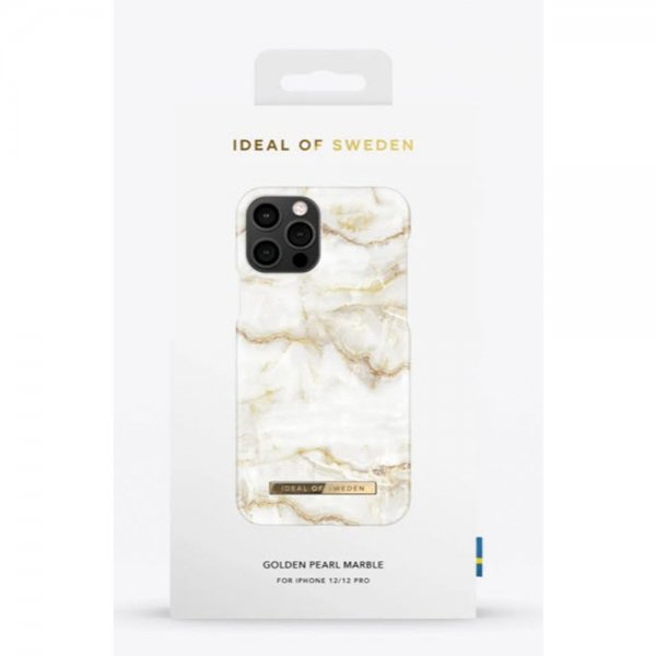 Ideal of Sweden iPhone 12/iPhone 12 Pro Cover Fashion Case Golden Pearl Marble