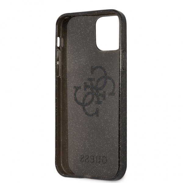 Guess iPhone 12/iPhone 12 Pro Cover Fuld Glitter Sort