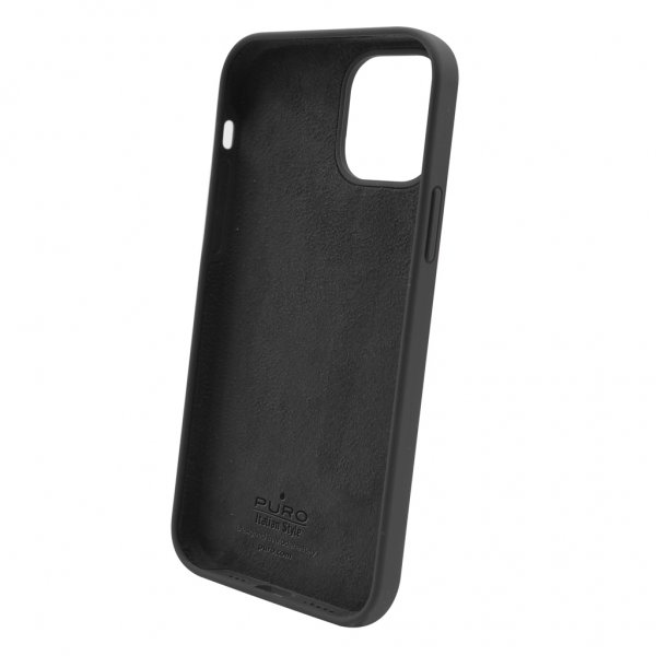 Puro iPhone 12/iPhone 12 Pro Cover Icon Sort