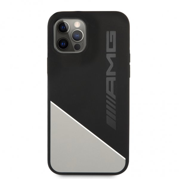 AMG iPhone 12/iPhone 12 Pro Cover Liquid Silicone Grå