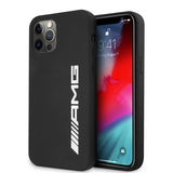AMG iPhone 12/iPhone 12 Pro Cover Liquid Silicone Sort