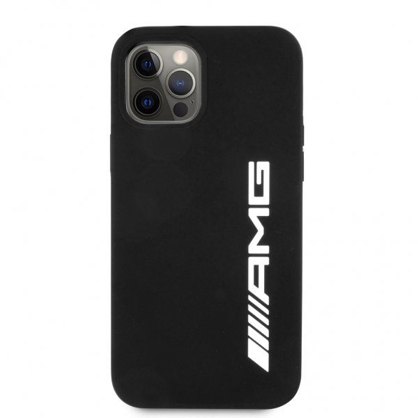 AMG iPhone 12/iPhone 12 Pro Cover Liquid Silicone Sort