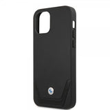 BMW iPhone 12/iPhone 12 Pro Cover Logo Perforeret Sort