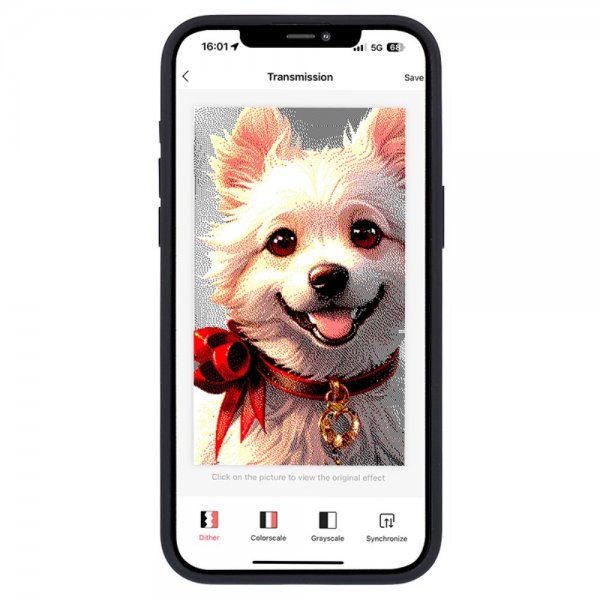 iPhone 12/iPhone 12 Pro Etui med indbygget Display E Ink Case Sort
