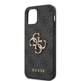 Guess iPhone 12/iPhone 12 Pro Cover Metal Logo Grå