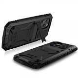 R-JUST iPhone 12/iPhone 12 Pro Cover Metal Stødsikkert Sort