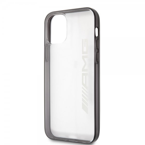 AMG iPhone 12/iPhone 12 Pro Cover Metallisk Sort Transparent